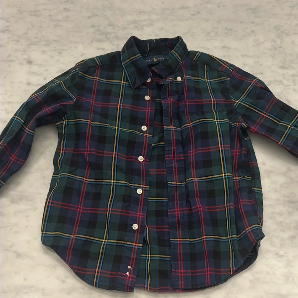 Ralph Lauren Blue Button Down Shirt Classic Style - Picture 3 of 3